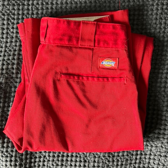 Vintage Dickie’s | Red Trouser Workpants Size 2 - Picture 2 of 6